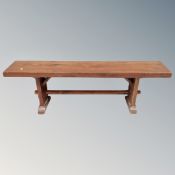 A Sheesham wood bench,