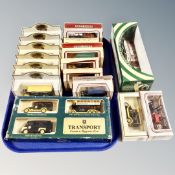 A tray of die cast vehicles, Ringtons,