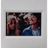 A 35mm negative of George Harrison and Patti Boyd in early 1970's shot.