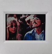 A 35mm negative of George Harrison and Patti Boyd in early 1970's shot.