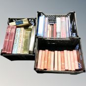 Three crates of hardbacked books, War, Dan Brown,