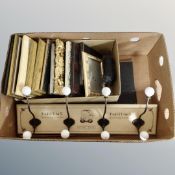 A box of assorted photograph frames,