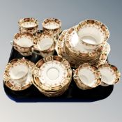A tray of antique Roslyn china tea service