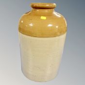 An antique stoneware glazed jar,