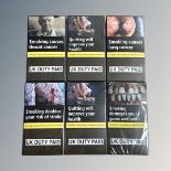 Six sealed packs of Players real red Superkings cigarettes (20 per pack)