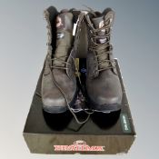 A pair of Bramah challenger walking boots, new and boxed, size 8.5.