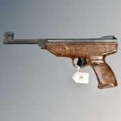 A Weihrauch HW70 .177 spring-powered air pistol.