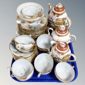 A tray of Japanese export tea service