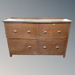 A Victorian four drawer chest