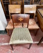 Three continental dining chairs