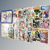 A quantity of Marvel comics, The Uncanny X-Men, King size X-Men, Spectacular Spider-Man,