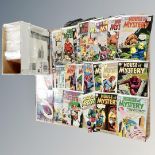 A box containing a large quantity of DC House of Mystery comics,