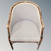 A Bamboo effect tub chair