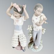 Two Lladro figures Rhumba and Bongo Beat