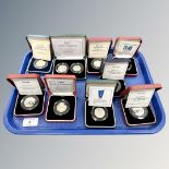 A 1997 Silver Proof Fifty Pence Two-Coin Set,