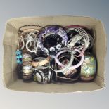 A box of numerous good quality bracelets