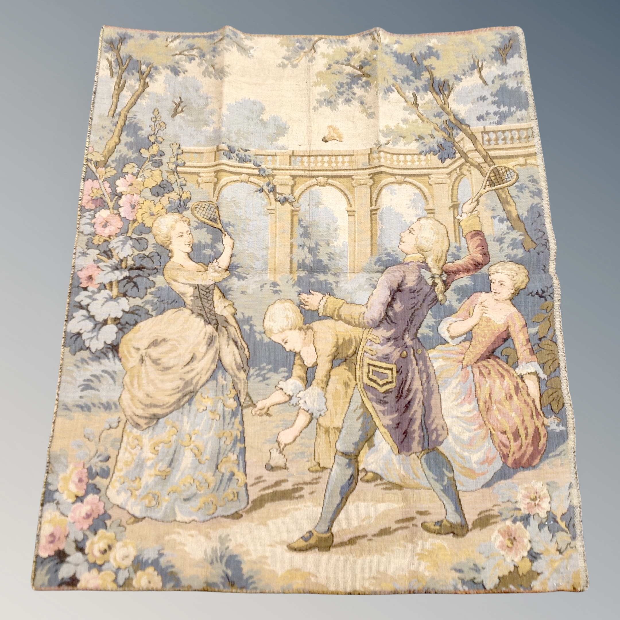 A French style tapestry 76 cm x 63 cm