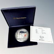 A Westminster 2005 Gibraltar Silver Proof £10 coin, 5oz silver,