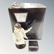 A Gentle Giant Star Wars collectable mini bust Princess Leia Organa (Hoth) number 418 of 1750.