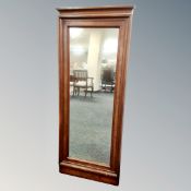 A 19th century mahogany mirror