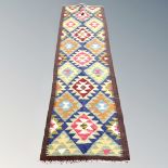 A Maimana kilim runner 203 cm x 63 cm