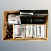 Sony Playstation 3 together with a quantity of games.