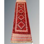 A Maimana kilim runner 238cm by 57cm