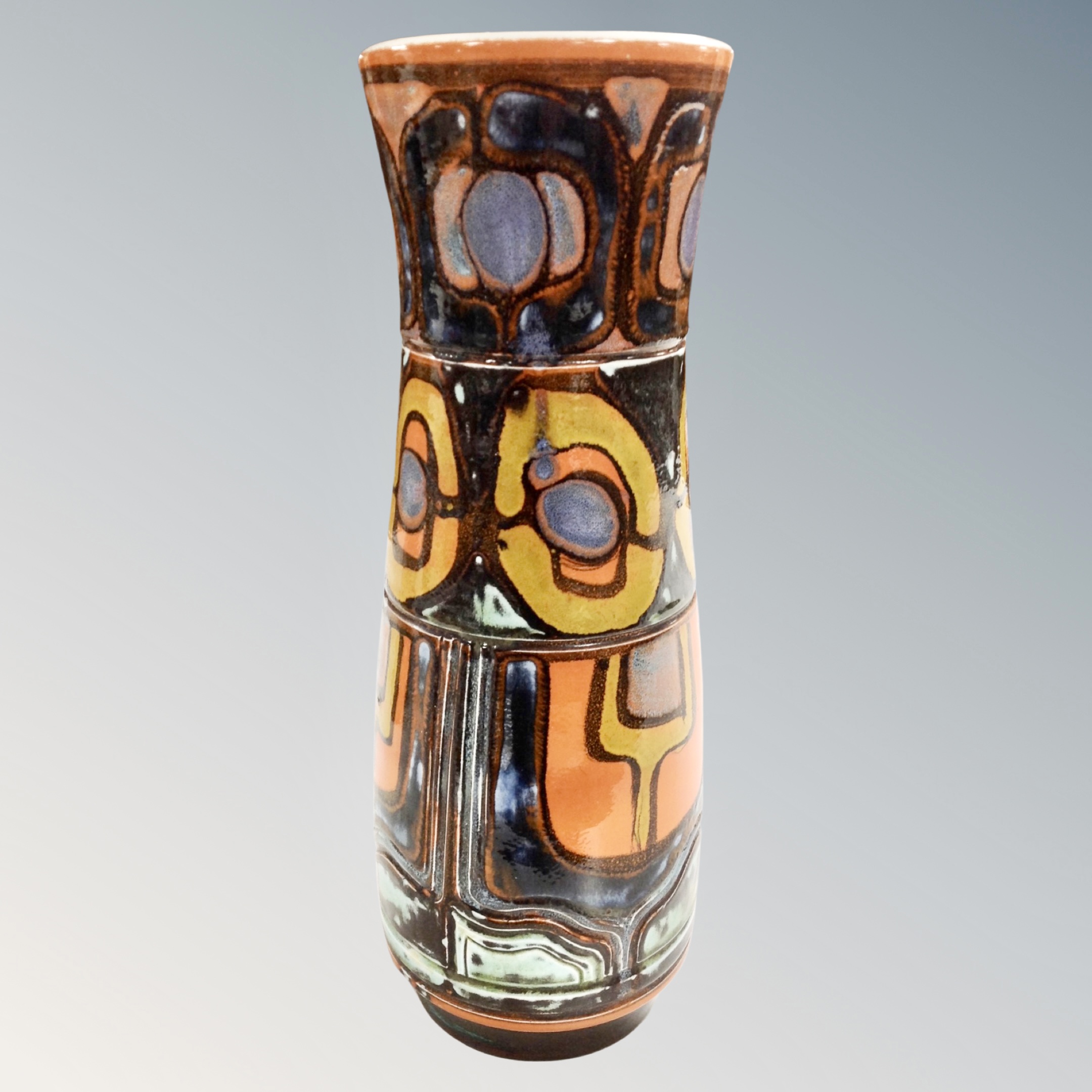 A Poole pottery vase, height 39.5cm. CONDITION REPORT: In good condition.