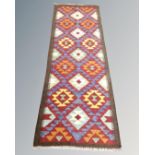 A Maimana kilim runner 196cm by 66cm