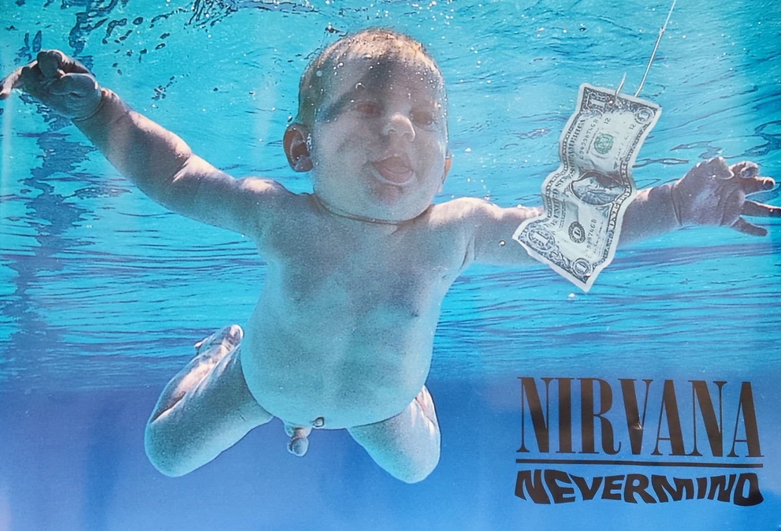 Nirvana - Nevermind album cover poster and Kurt Cobain poster.