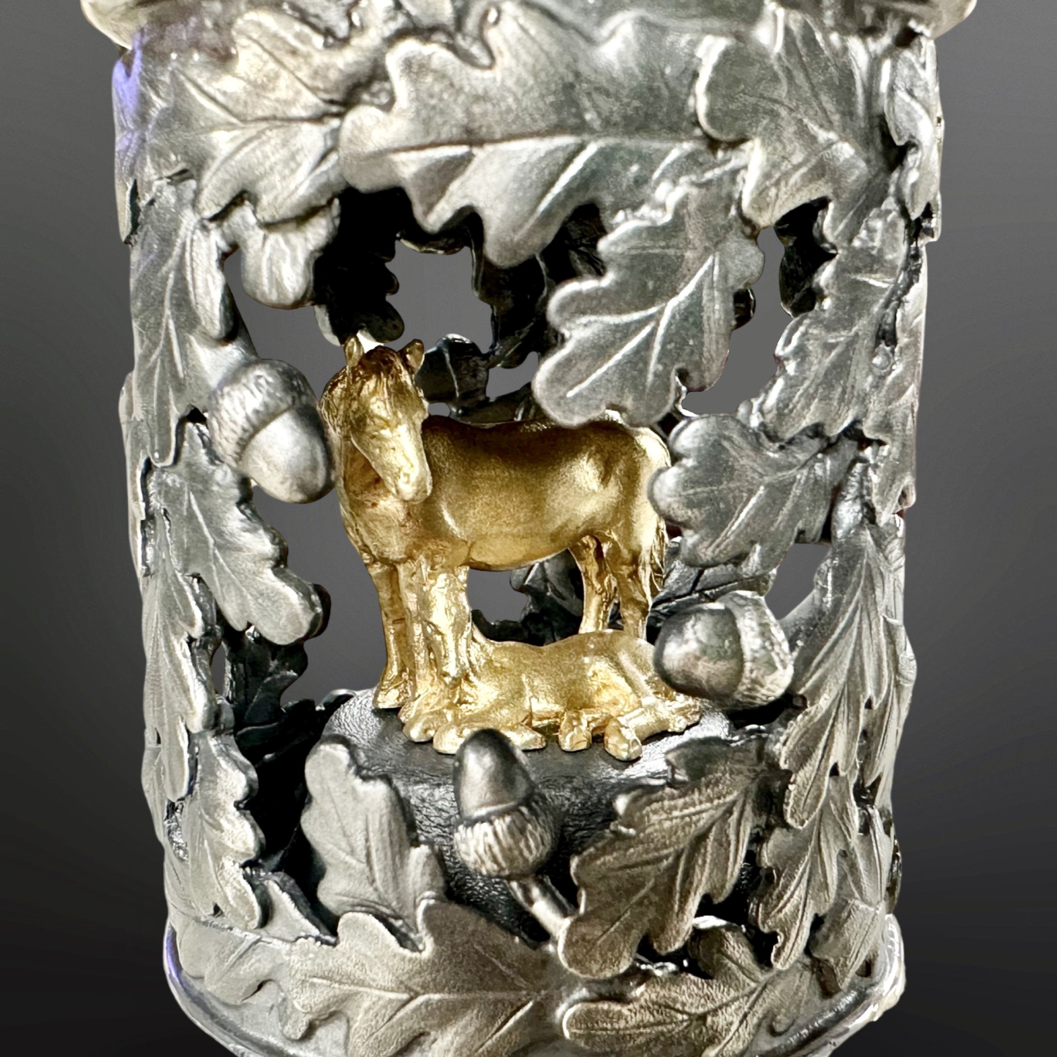 A fine Elizabeth II Aurum silver-gilt goblet inscribed By Order of the New Forest Ninth Centenary - Image 2 of 2