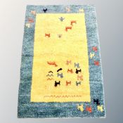 A wool contemporary rug