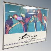 A Walasse Ting gallery poster,