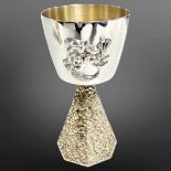A fine Elizabeth II Aurum silver-gilt goblet Made by Order of the Dean & Chapter of Ely to