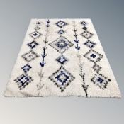 A 20th century Scandinavian shaggy pile rug