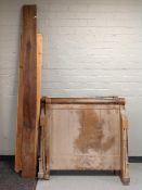 A 19th century mahogany 3' bed frame