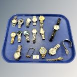 Seventeen various lady's and gent's wristwatches including Sekonda, Christin Lars etc.