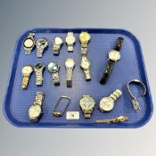 Seventeen various lady's and gent's wristwatches including Sekonda, Christin Lars etc.