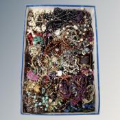 A box of costume jewellery