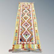 A Chobi kilim runner 202 cm x 63 cm