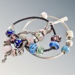 A Pandora bracelet,