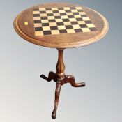 A 19th century chess top occasional table