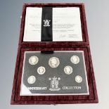A Royal Mint 1996 United Kingdom Silver Anniversary Collection silver proof coin set,