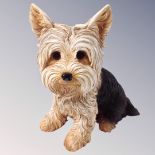 A contemporary model of a Yorkshire terrier