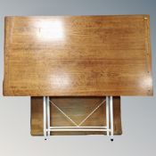 A folding draughtsman's table together with two boards,