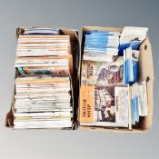 Two boxes containing mid 20th century The Motor Ship and Marine News magazines.