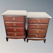 A pair of Stag Minstrel bedside chests,