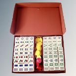 A Mahjong set in case