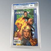 Marvel Comics Ultimate Fantastic Four #1, CGC Universal Grade 9.6, slabbed.