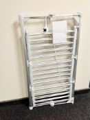 A folding heated towel rail